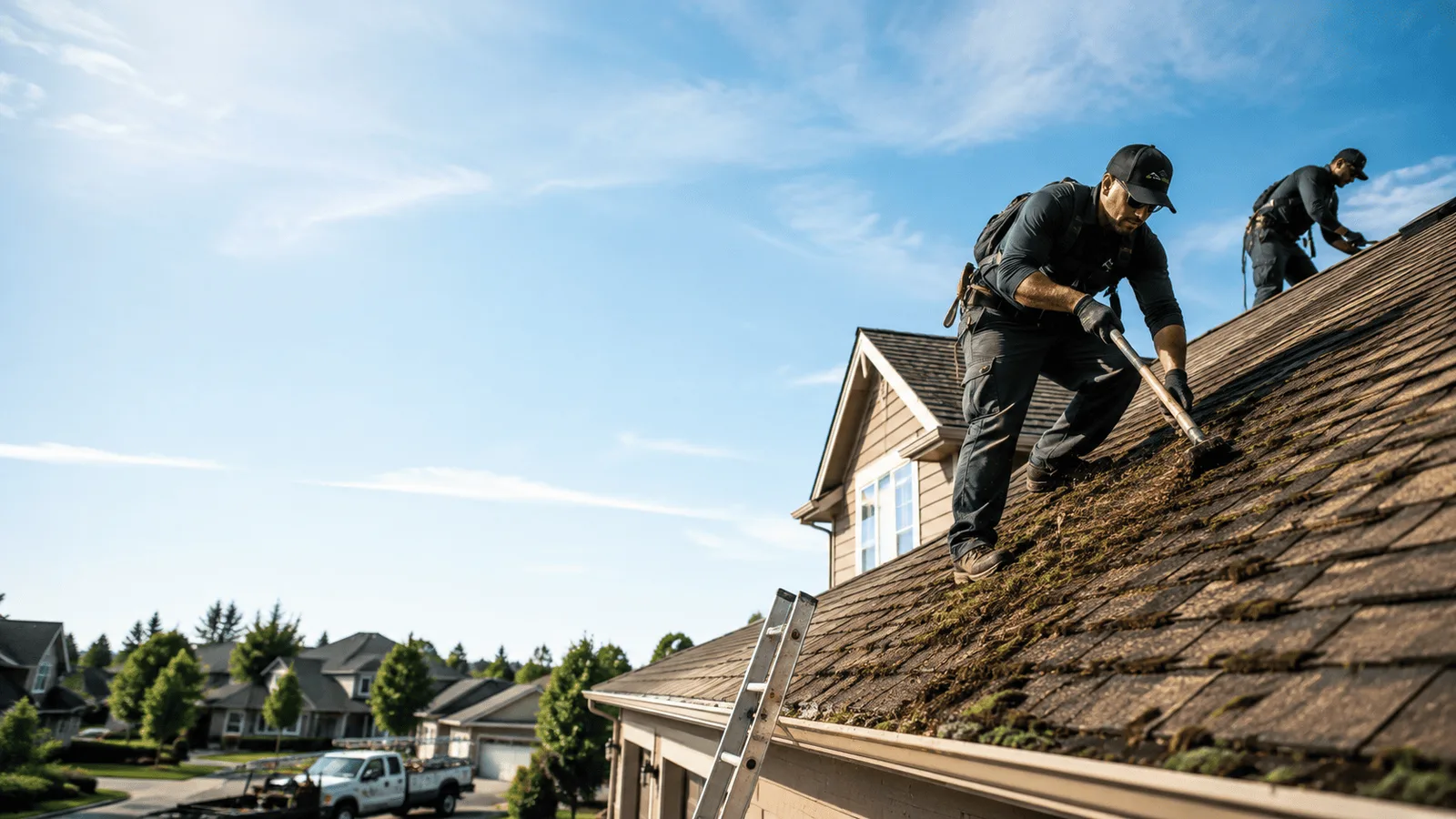 Roof Moss Removal in Manhattan, IL near me